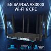 5G Router WiFi 6 AX3000 with Dual SIM Slots Gigabit Dual-Band Wireless CPE 4 LAN Ports + USB 3.0 Detachable Antenna Global Compatible for Home/Office Model Z8102AX-T-RM520NGL view 4