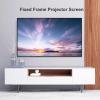 60-92 inch Projector Screen Fixed Frame, 16:9 Format 4K HD Grey Wall Mount Projector Movie Screen with Aluminum Frame for Indoor Home Movie Theater Cinema(60in) view 2