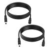 14AWG DC 5.5mm x 2.1mm Male to Female Power Extension Cable, 12V/24V High Current DC Power Cord 2-Pack for CCTV Camera, Solar Panel, RV,6.6FT view 1