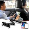 Auto Phone Dock - Adjustable Rotation Frame, Headrest Grip Arm | Steel Organizer with Seat Support for Kids Media Watching or Long Road Setup in SUV or Truck Cabin view 2