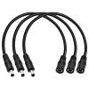 14AWG DC 5.5mm x 2.5mm Male to Female Power Extension Cable, 12V/24V High Current DC Power Cord 3-Pack for CCTV Camera, Solar Panel, RV,1FT view 1