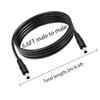 GGIPOWY 2-Pcs 6.6ft DC 5.5mm x 2.5mm Male to Male Power Extension Cable, 14AWG 12V 24V DC Power Cord for CCTV Camera,Solar Monitor, Solar Panels view 4