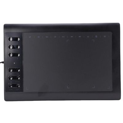 Bewinner Graphics Drawing Tablet 10 X 6 Inch Large Active Area, Drawing Tablet with 8192 Levels Pressure Sensitivity Pen and 12 Hot Keys for Paint Design Art Creation