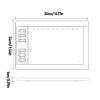 Bewinner Graphics Drawing Tablet 10 X 6 Inch Large Active Area, Drawing Tablet with 8192 Levels Pressure Sensitivity Pen and 12 Hot Keys for Paint Design Art Creation view 4
