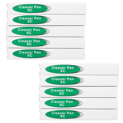10-Pack Fiber Optic Cleaning Pens for 2.5mm SC/FC/ST Connectors, Fiber Optic Cleaner Tools for End Face and Optical Connectors, 800+ Uses per Pen