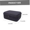 NUOBESTY Portable Electronics Organizer Storage Bag for Data Cables Black Waterproof Handle for Travel and Charger Accessories view 2