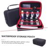 NUOBESTY Portable Electronics Organizer Storage Bag for Data Cables Black Waterproof Handle for Travel and Charger Accessories view 4