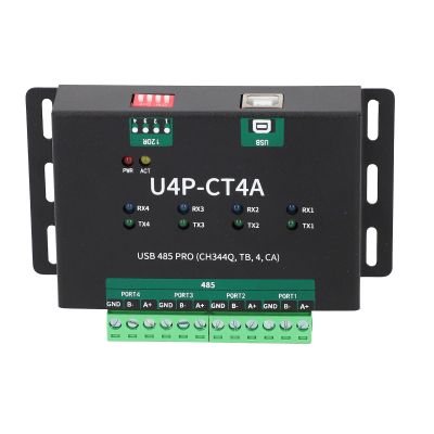 Bewinner USB Serial Port Module, USB to 4 Way for RS485 Converter Adapter, Industrial Grade Isolated Serial Port Module for CH344Q Chipset