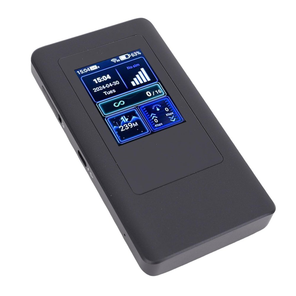 Zunate 5G WiFi Hotspot, Unlocked USB WiFi Modem with SIM Card Slot, Supports 1200Mbps, 16 Device Connect, Portable Travel Router for Smartphone Tablet Laptop,