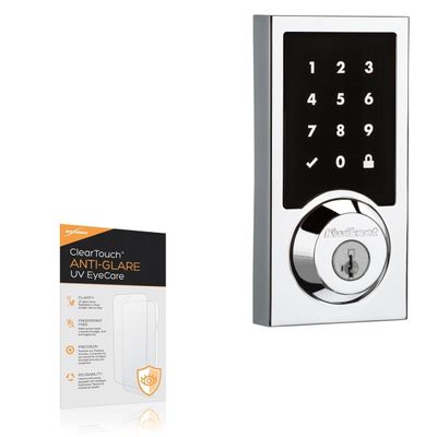 BoxWave Screen Protector Compatible with Kwikset Smartcode Contemporary Touchscreen Deadbolt - ClearTouch Anti-Glare Anti-UV EyeCare (2-Pack), Filters Out Harmful Blue Light Reduce Fatigue