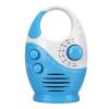 ASHATA AM FM Shower Radio Built in Speaker, Adjustable Volume, Portable Hanging Bathroom Radio with Rotating Knob for Easy Tuning view 1