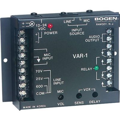 VAR1 Voice Activated Relay for 70V Paging Systems