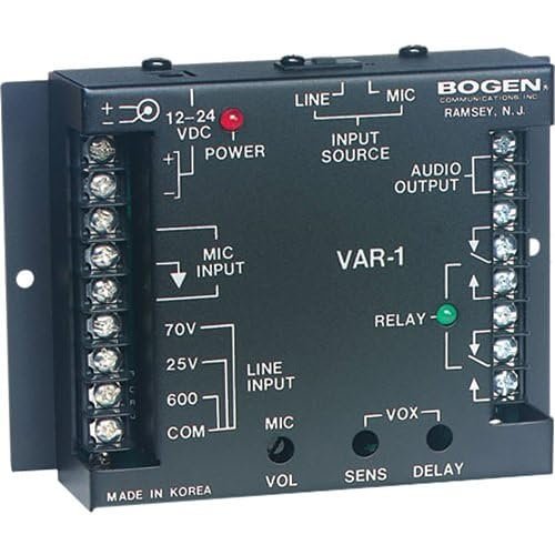 VAR1 Voice Activated Relay for 70V Paging Systems
