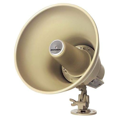 SPT15A Re-Entrant Horn Loudspeaker for 25V and 70V Amplifiers, 15W, Textured Mocha Enamel Finish