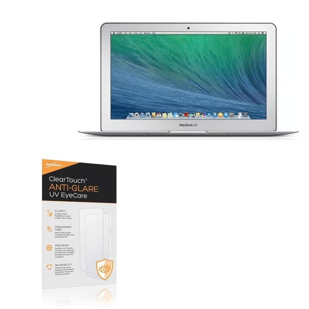 BoxWave Screen Protector Compatible With Apple MacBook Air (11-inch 2014) - ClearTouch Anti-Glare Anti-UV EyeCare (2-Pack), Filters out Harmful Blue Light Reduce Fatigue