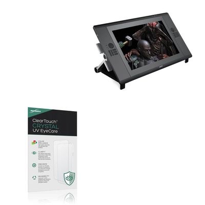 BoxWave Screen Protector Compatible With Wacom Cintiq 24HD Touch DTH-2400 - ClearTouch Crystal Anti-UV EyeCare (2-Pack), Filters out Harmful Blue Light Reduce Fatigue