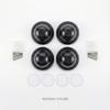 Fake Security Cameras 4 Pack, Dummy CCTV Dome with Flashing Red LED view 3