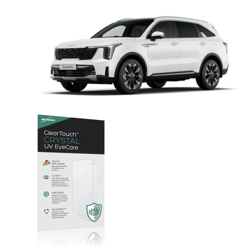 BoxWave Screen Protector Compatible with Kia 2024 Sorento Instrument Display (12.3 in) - ClearTouch Crystal Anti-UV EyeCare (2-Pack), Filters Out Harmful Blue Light Reduce Fatigue