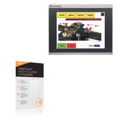 BoxWave Screen Protector Compatible With Allen Bradley PanelView 800 10.4" - ClearTouch Anti-Glare Anti-UV EyeCare (2-Pack), Filters out Harmful Blue Light Reduce Fatigue