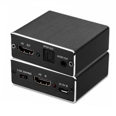 LICAEVEY 4K HDMI Audio Extractor Splitter to Optical 3.5mm AUX Audio Adapter Splitter Converter Support HDCP Digital DTS 5.1 PCM 2.1CH Pass
