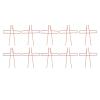 10pcs Stainless Steel Book Page Clips, Heavy Duty Sheet Music Holder for Playing Cooking Reading Electroplated Nonslip Page Turner (Rose Gold) view 1