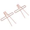 10pcs Stainless Steel Book Page Clips, Heavy Duty Sheet Music Holder for Playing Cooking Reading Electroplated Nonslip Page Turner (Rose Gold) view 4