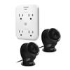 Energizer Smart Wi-Fi Indoor Camera 2-Pack with Smart Wall Tap Outlets, 1080P, Cloud/Micro-SD Card Recording, 2-Way Audio, Night Vision, Remote Access, Motion Alerts, Activity Zones, 2.4GHz Wi-Fi view 1