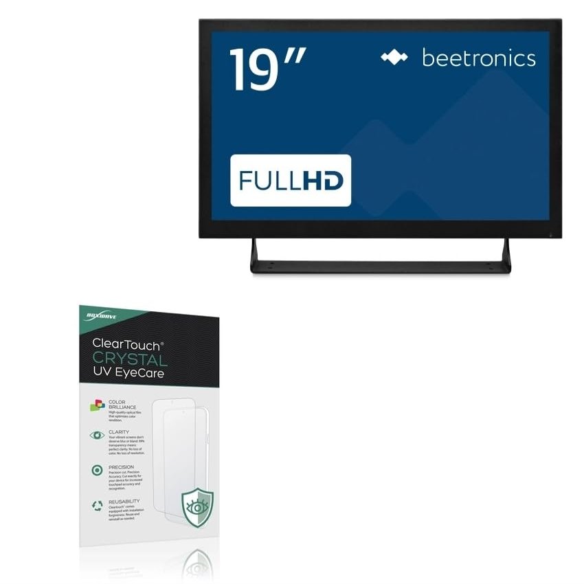 BoxWave Screen Protector Compatible With Beetronics 19HD7M - ClearTouch Crystal Anti-UV EyeCare (2-Pack), Filters out Harmful Blue Light Reduce Fatigue