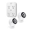 Energizer Smart Wi-Fi Indoor Camera 2-Pack with Smart Wall Tap Outlets, 1080P, Cloud/Micro-SD Card Recording, 2-Way Audio, Night Vision, Remote Access, Motion Alerts, Activity Zones, 2.4GHz Wi-Fi view 1