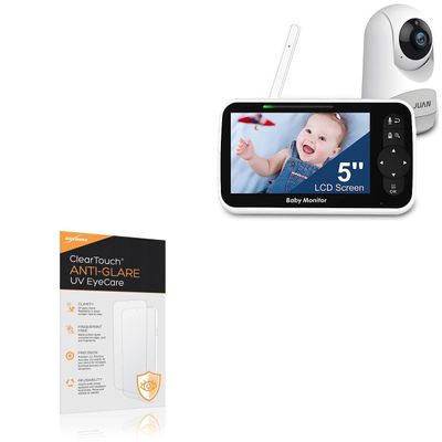 BoxWave Screen Protector Compatible With Juan JA2216 Baby Monitor (5 in) - ClearTouch Anti-Glare Anti-UV EyeCare (2-Pack), Filters out Harmful Blue Light Reduce Fatigue