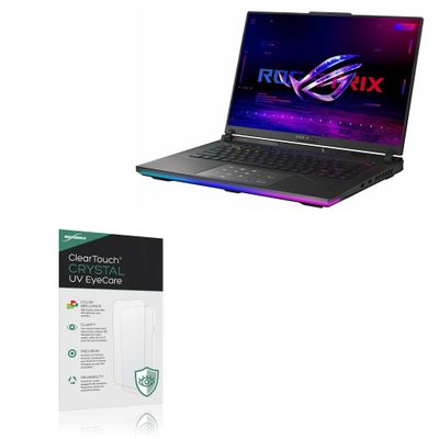 BoxWave Screen Protector Compatible With ASUS ROG Strix SCAR 16 (2023) G634 - ClearTouch Crystal Anti-UV EyeCare (2-Pack), Filters out Harmful Blue Light Reduce Fatigue