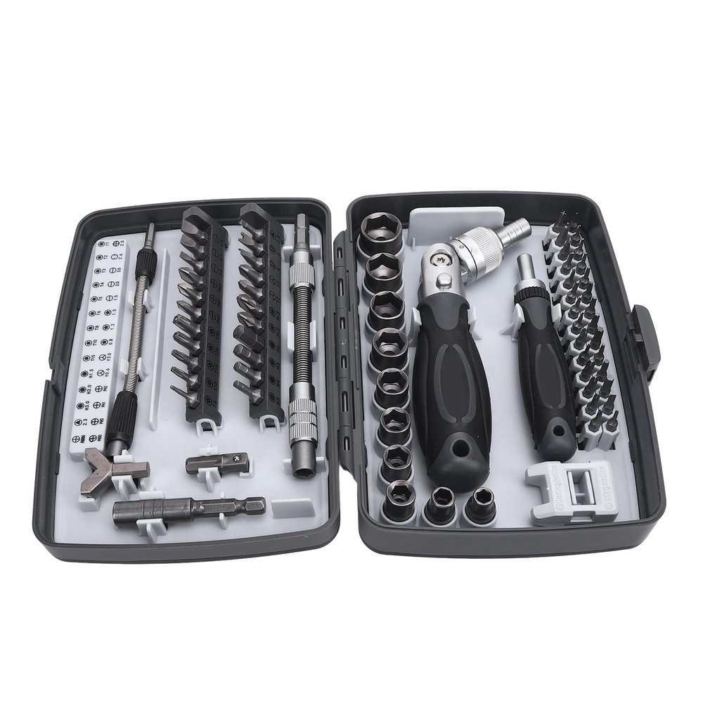 Aramox Ratcheting Magnetic Set 68 in 1 Ergonomic Tools for Computer Repair Electronics