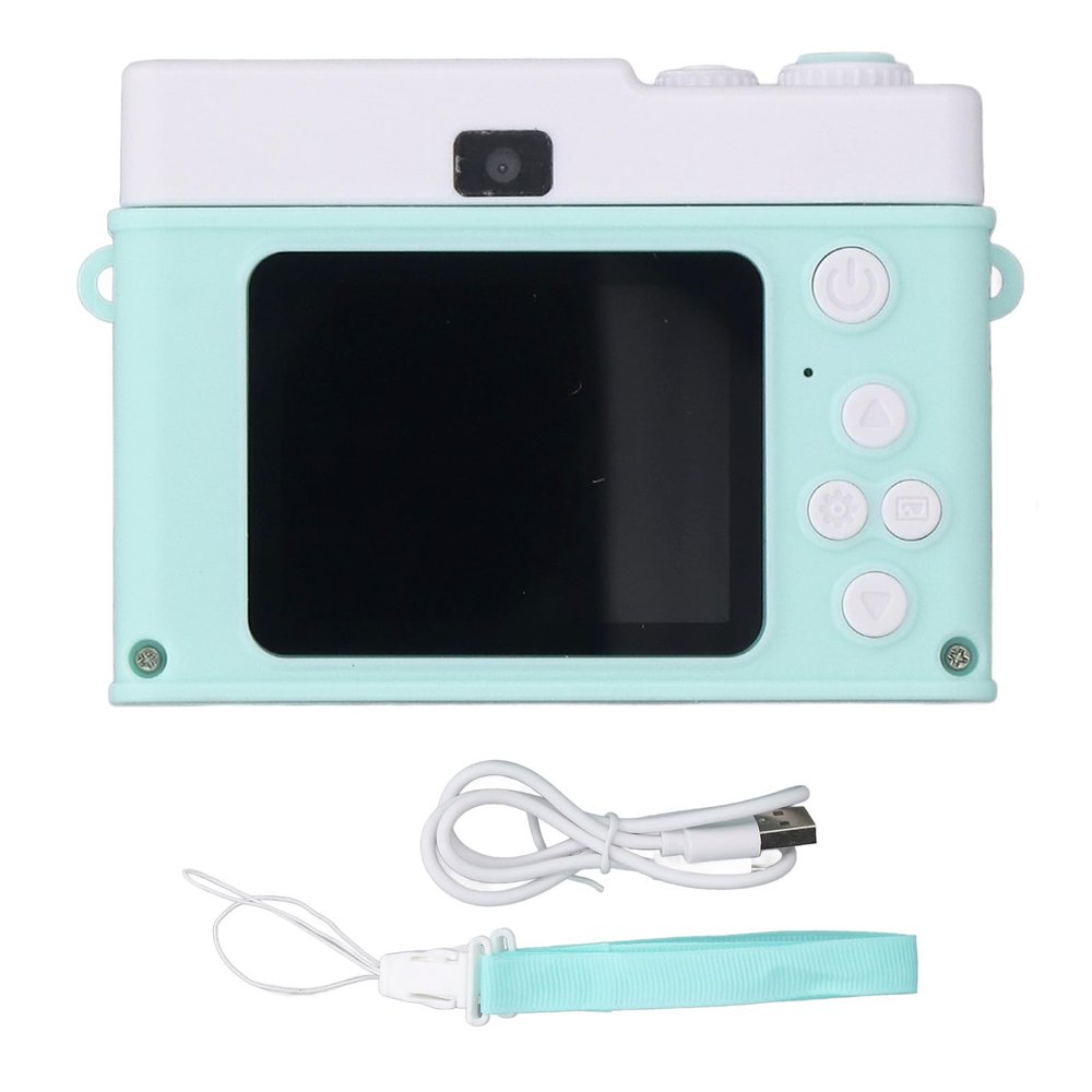 1080P 48MP Digital Camera with 8X Zoom, Anti Shake, MP3 Player, Games, Fill Light, 2.0 Inch TFT Screen for Travel and Everyday Use (Green)