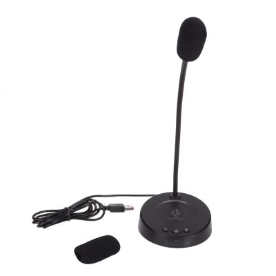 Desktop Microphone - Noise Reduction RGB USB Mic with 360 Degree Recording for Office Meetings and Streaming