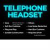 NUMNBE Telephone Headset - HD Noise Reduction Microphone Mute for Clear Conversations in Call Center (Black) view 4