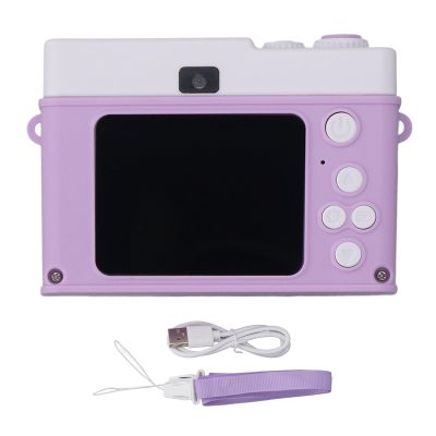 1080P 48MP Digital Camera with 8X Zoom, Anti Shake, MP3 Player, Games, Fill Light, 2.0 Inch TFT Screen for Travel and Everyday Use (Purple)