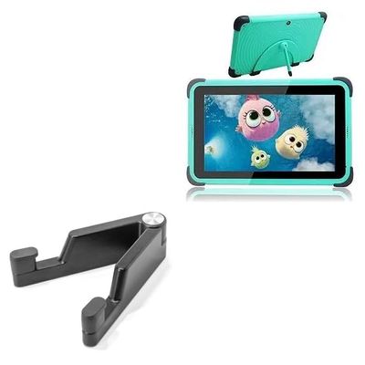 BoxWave Stand and Mount Compatible with CWOWDEFU Kids Tablet (8 in) - Desktop Aluminum SoloStand, Adjustable Hands-Free Portable with Rubber Feet - Jet Black
