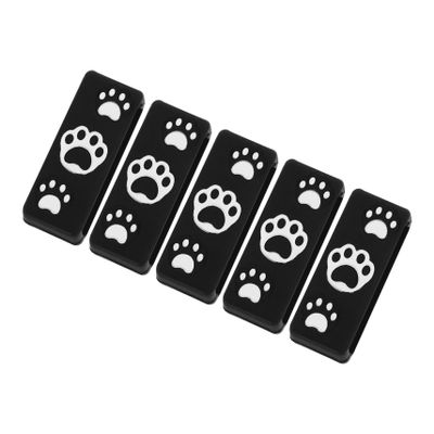 NUOBESTY 5 Pcs Silicone Watch Strap Buckles for Smartwatch Bands Adjustable Loop Clips Durable Lightweight and User-Friendly Accessories