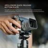 Tilta Vintage Camera Cage Compatible with Fujifilm GFX100RF  Travel Kit, Silver | L-Bracket with Wooden Grip, Top Plate, Hot Shoe Thumb Grip, ARCA Adapter, Strap Buckles | Lightweight Design view 2