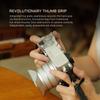 Tilta Vintage Camera Cage Compatible with Fujifilm GFX100RF  Travel Kit, Silver | L-Bracket with Wooden Grip, Top Plate, Hot Shoe Thumb Grip, ARCA Adapter, Strap Buckles | Lightweight Design view 3