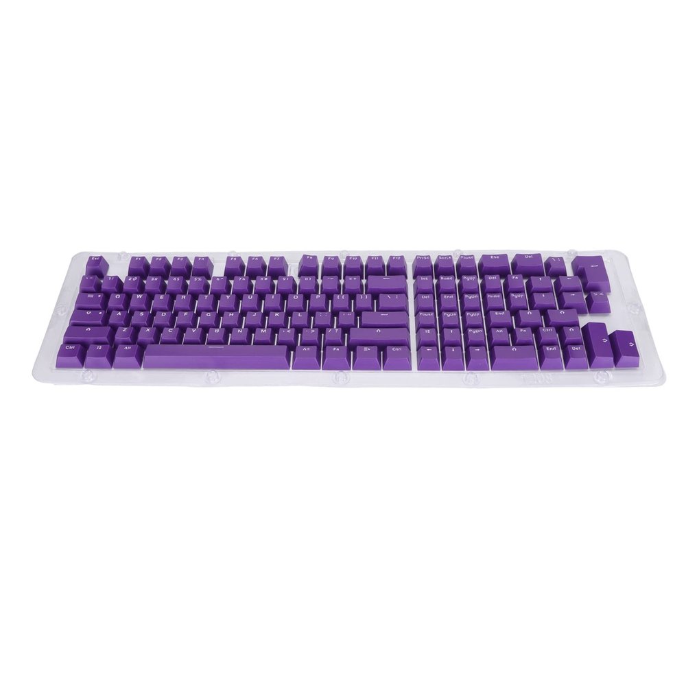 117 Keys Keycaps OEM Height - Two Color Injection for Durable Opaque Keycaps with Ergonomic Design for 61/64 / 68/71 / 78/82 / 84/87 Keys Keyboards (White Number)