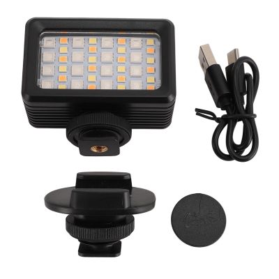 Pilipane LED Camera Light 40m 2700K to 5600K Portable Underwater RGB Video Light for Live Streaming Photography Diving Videography