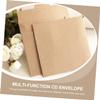 Healifty 25Pcs Kraft CD Bags and Lightweight Household CD Covers Multi Function Sealing CD Envelopes for Secure Storage for Music and Film Protection view 4