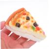 GARIOUANS Realistic Artificial Pizza Slice Model Faux Food Prop for Photography Home and Creative Play for Role Playing Activities and Themed Events view 4