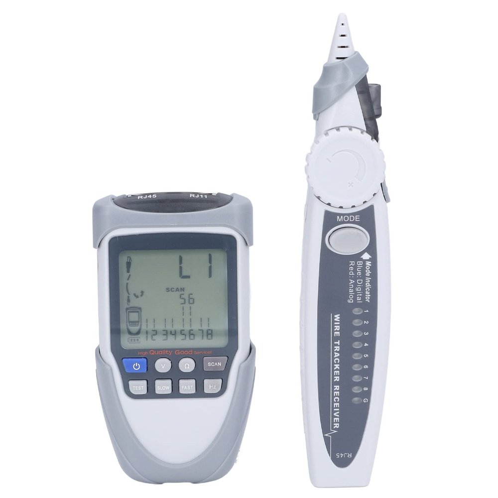 Aramox Cable Tester LCD Digital Analog Multifunction POE Wire Tracker Line Finder with Bag for Metal Wire Lines