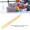 100Pcs 14.3mm Iron Spiral Binding Coils, 48 Teeth 4:1 Pitch, 115 Sheet Capacity for A4 Paper, 360 Degree Rotatable, Easy to Cut and Bind (Gold) view 4