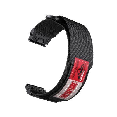 22mm 26mm Quick Fit Nylon Strap for Garmin Fenix 7 7X 6 6X Pro 5X, Fenix8 51mm 47mm Tactix7, Enduro 3 2 Bracelet(Black,22mm)