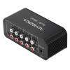 Aramox 4 Way Sound Channel Splitter Stereo Switch Box for Multiple Audio Devices, No Noise view 4
