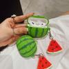 3D Fruit Case Compatible for AirPods1/2/3/4/AirPods Pro with Pendant Keychain, Kiwi Banana Orange Dragon Fruit Headphone Case for AirPods, Shockproof AirPods Cover (Airpods Pro 2,Watermelon) view 2