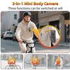 64GB Mini Body Cam,1080P Video Camera with 180 Rotating Lens,120 Wide Angle,Audio and Video Recording, Portable Compact Personal Camera Personal Civilians, Police Law Enforcement view 3